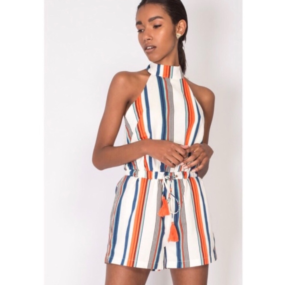 Boutique ❤️ Tassel Waist Romper